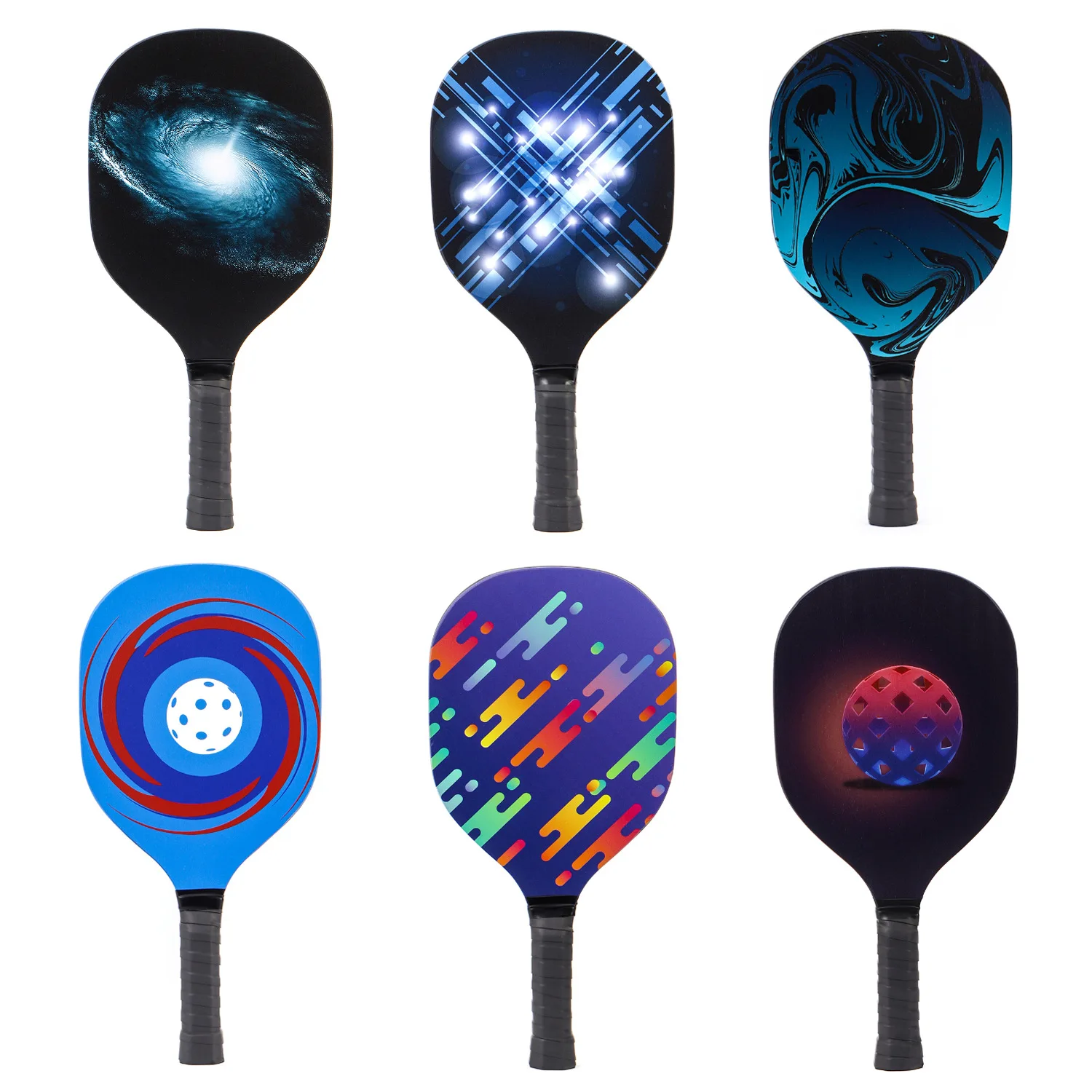 Pickleball Paddle For  2024 New Outdoor Sports UV Printed Wooden 9-Layer High Quality Multicolor Racquet