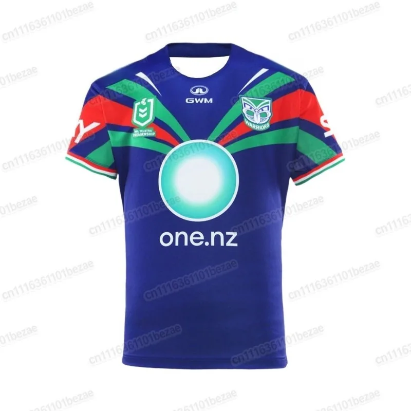 New Zealand Warriors Fan Match Training Familien-Trikot im Y2K-Stil, 3D-gedrucktes T-Shirt, atmungsaktives, schnelltrocknendes Oberteil mit kurzen Ärmeln – Detail 5