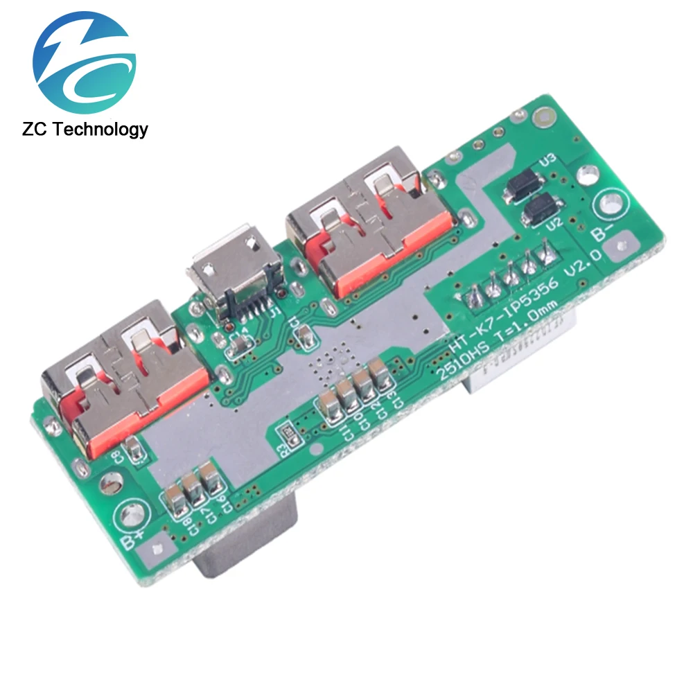 5V 3A Lithium Battery Digital Display Fast Charging Module IP5356 TYPE-C Micro USB QC3.0 2.0 PD3.0 PD2.0/AFC/FCP