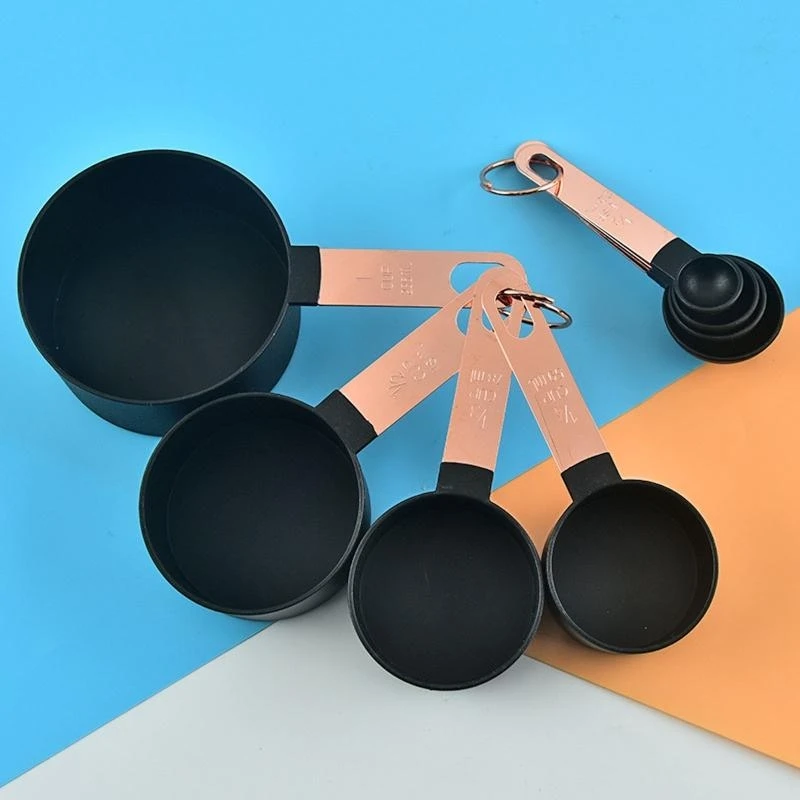 F19B Measuring Spoons Set Premium Stainless Steel Metal Spoons Tablespoons and Teaspoons for Cooking Baking Dishwasher Safety
