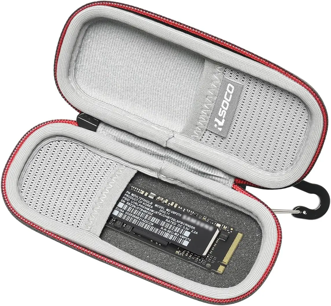 Estuche Rígido RLSOCO para Kingston NV3/NV2 y Compatible con Samsung 990 Pro/980 Pro/970 EVO Plus/990 EVO 1TB/2TB/4TB/500GB NVMe Interno