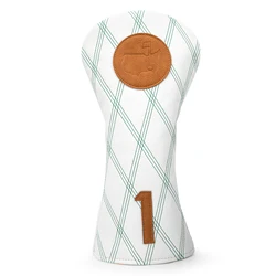 USA Map Design Golf Headcovers Premium Leather Golf Club Driver Fariway Wood Covers Hybrid Head Covers 3 Wood Emboss Golf Head