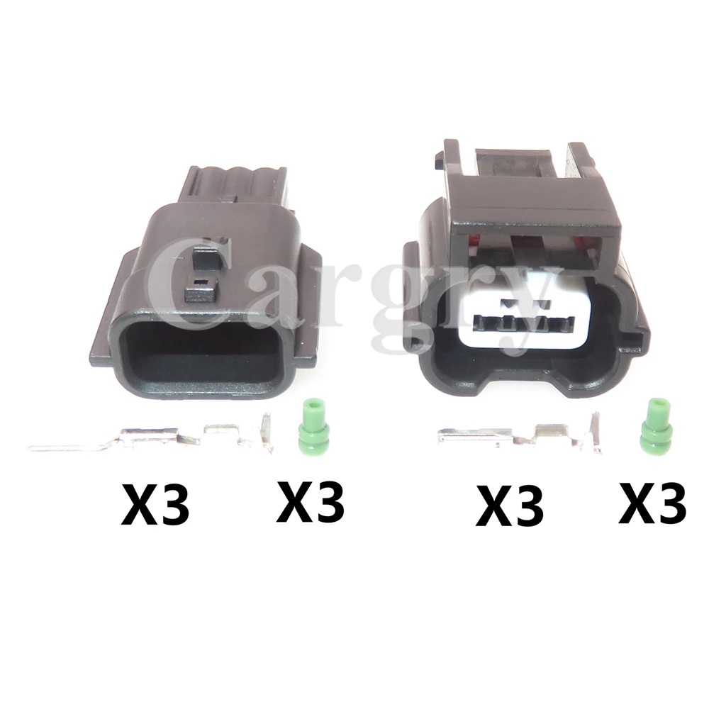 1 Set 3P Automobile Stabilizer Waterproof Wire Plug 7283-8852-30 7282-8852-30 AC Assembly Car Headlight Wiring Terminal Socket