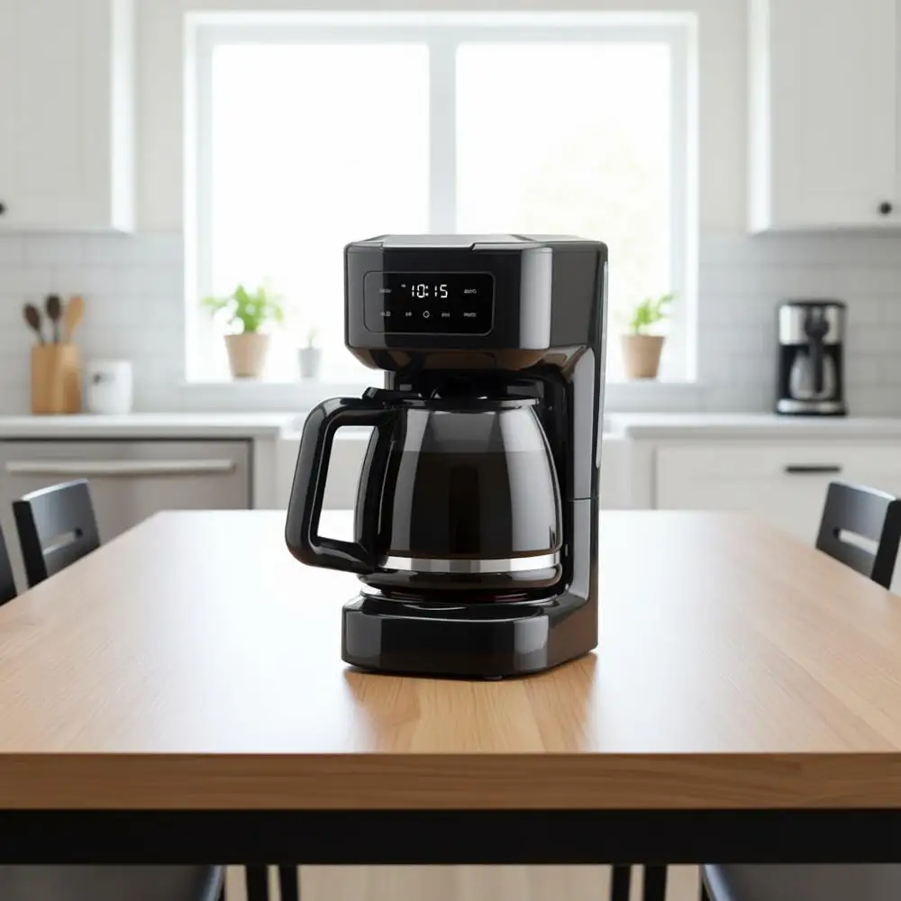 

Digital Touchscreen Drip Coffee Maker - Programmable Automatic Coffee Machine with Keep Warm Setting