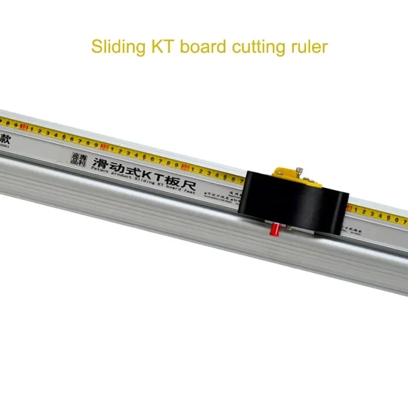 Manual Protective Sliding Cutting Ruler Aluminum Alloy Art Ruler Non-slip Anti-Running Deviation Advertising Tool