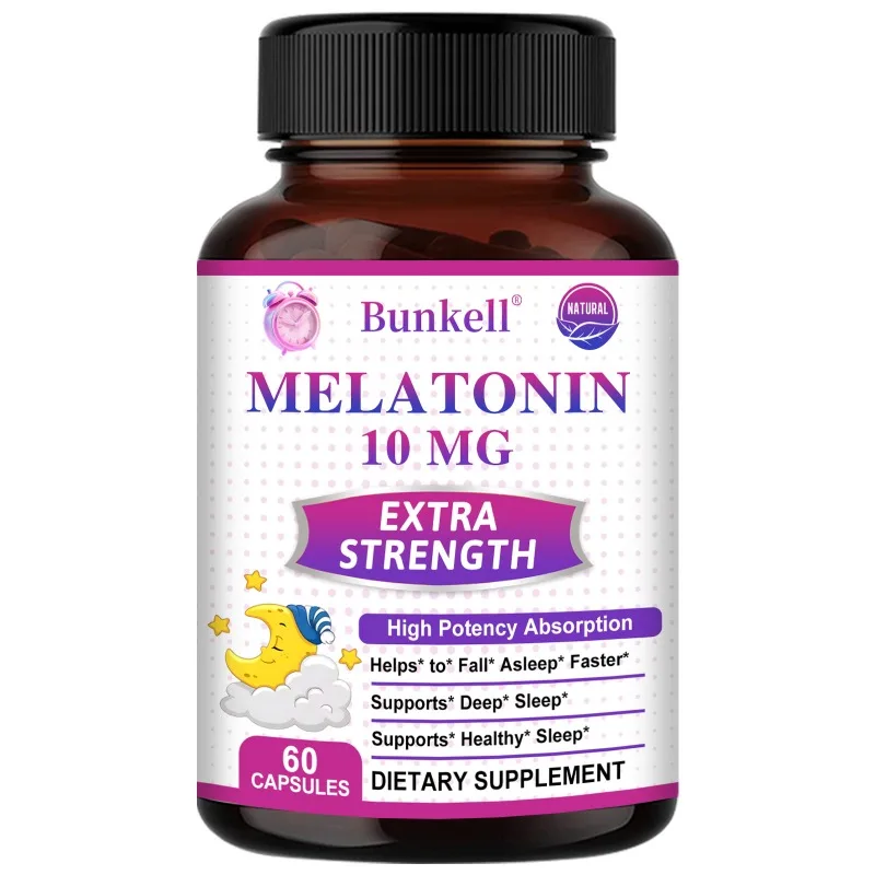 Melatonin for Adults 10 Mg, Fast Dissolving Sleep Supplement, Extra Strength Melatonin, Promotes Healthy Rest Cycles, Deep Sleep