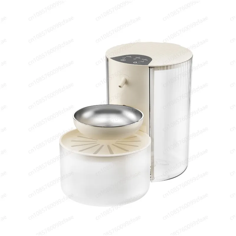 2 In 1 Smart Pet Water Fountain Feeder Automatic Circulation Filter Water Bowl For Cat Dog