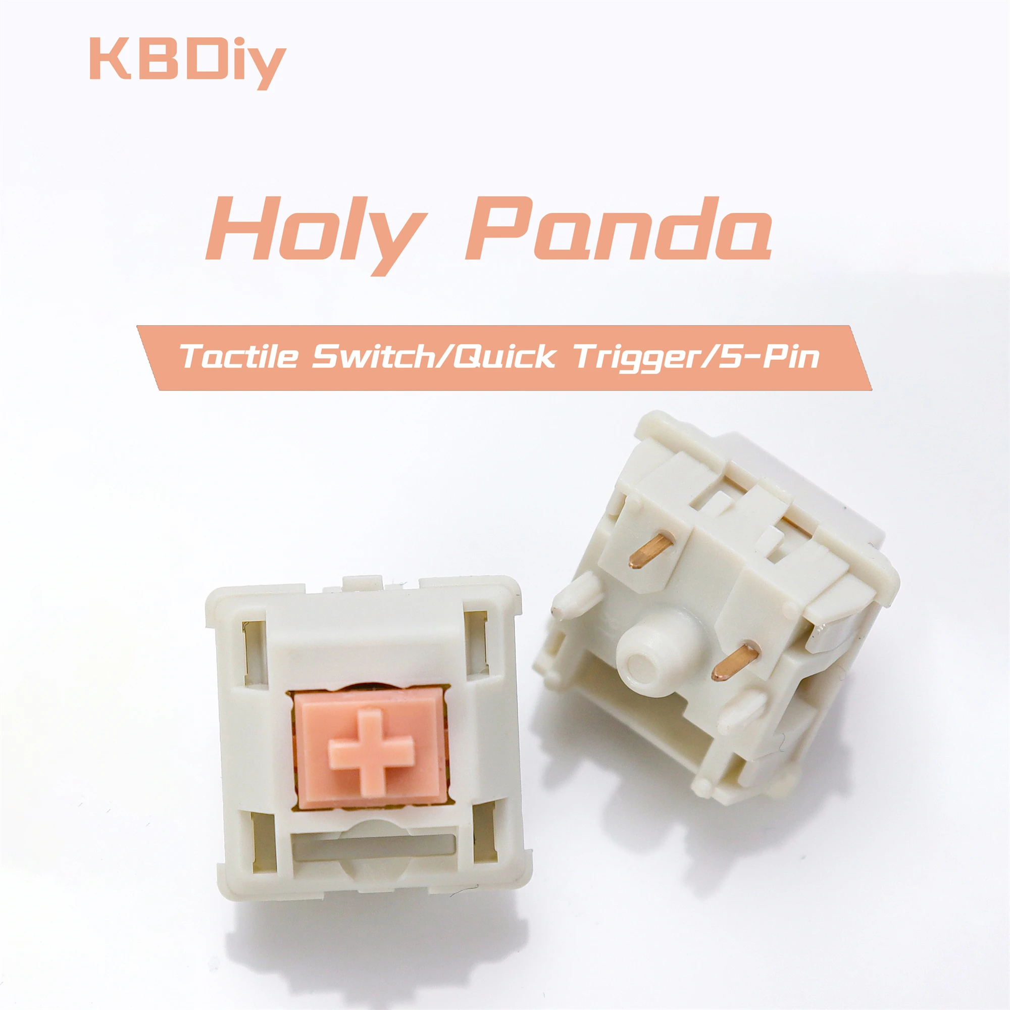 Holy Panda Tactile Switch 55g 62g 67g POM Switches For Mechanical Keyboard Custom DIY Switches Aula F75 F87 Pro GK61 GMK67 NJ80