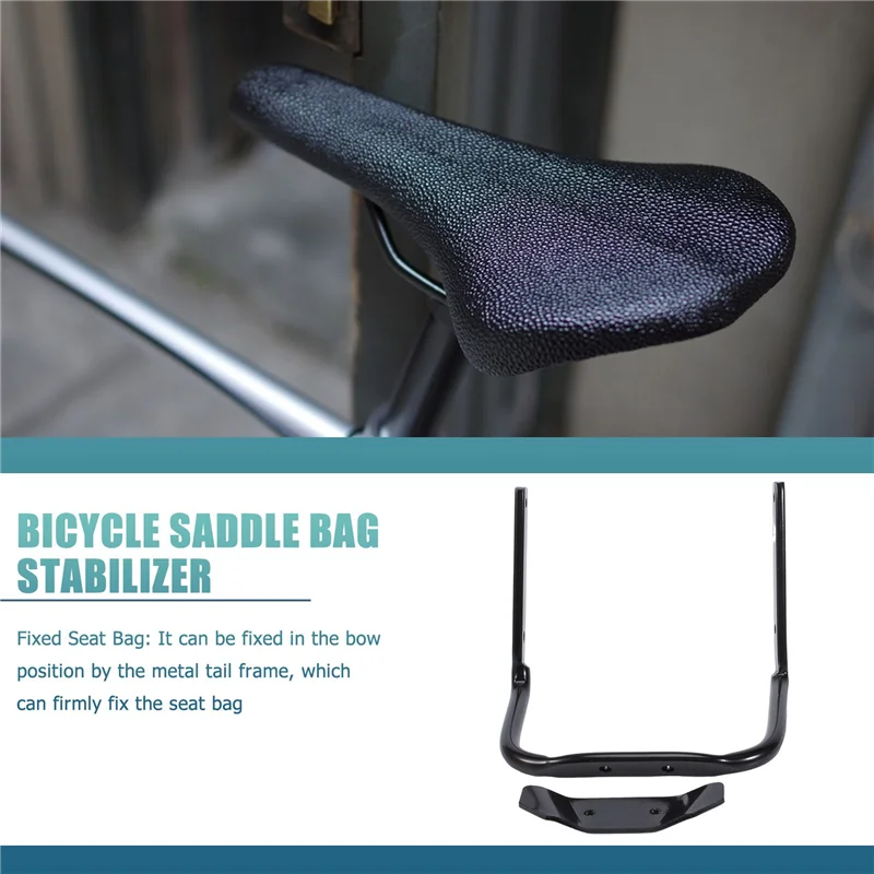 

ABHS-Bicycle Saddle Bag Stabilizer Bracket MTB Road Bike Rear Rack Bag Stand With Kettle Mounting Hole For Bike Accessories