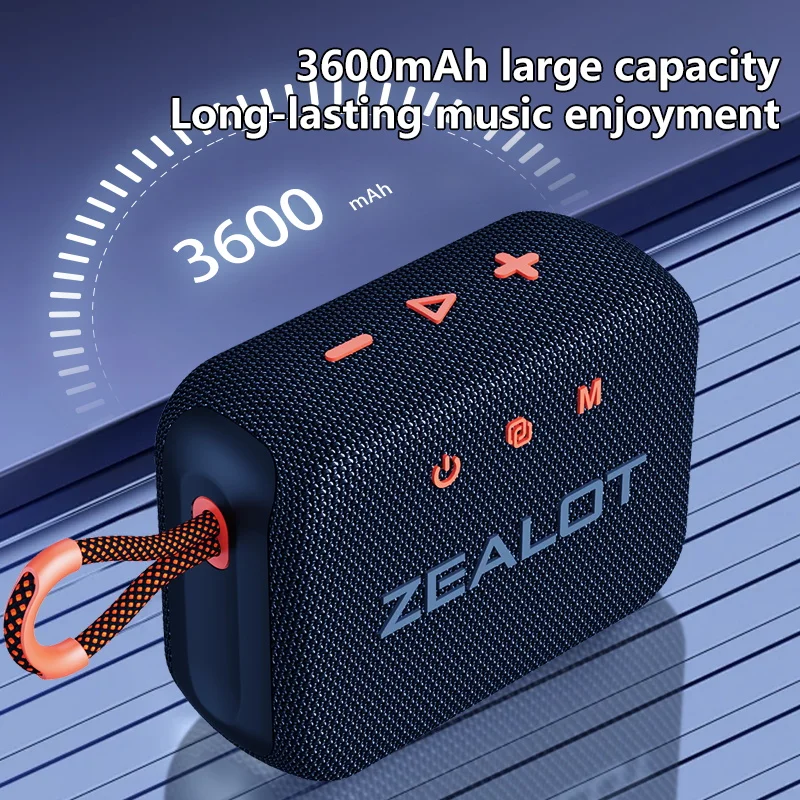 Zealot-ポータブルワイヤレススピーカー,屋外サブウーファースピーカー