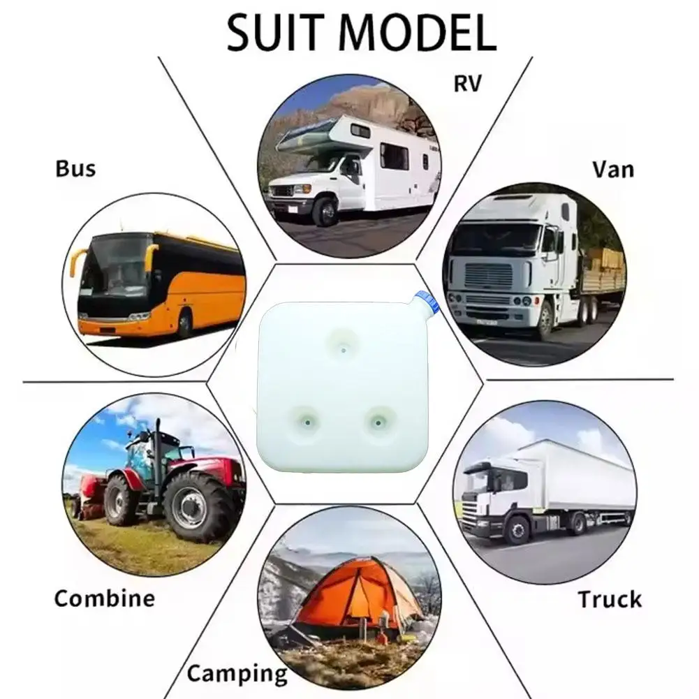 Calentador de estacionamiento de gran capacidad de 10L, tanque de combustible, calentador de estacionamiento de aire de plástico, accesorios de calentador de tanque de agua de almacenamiento de aceite