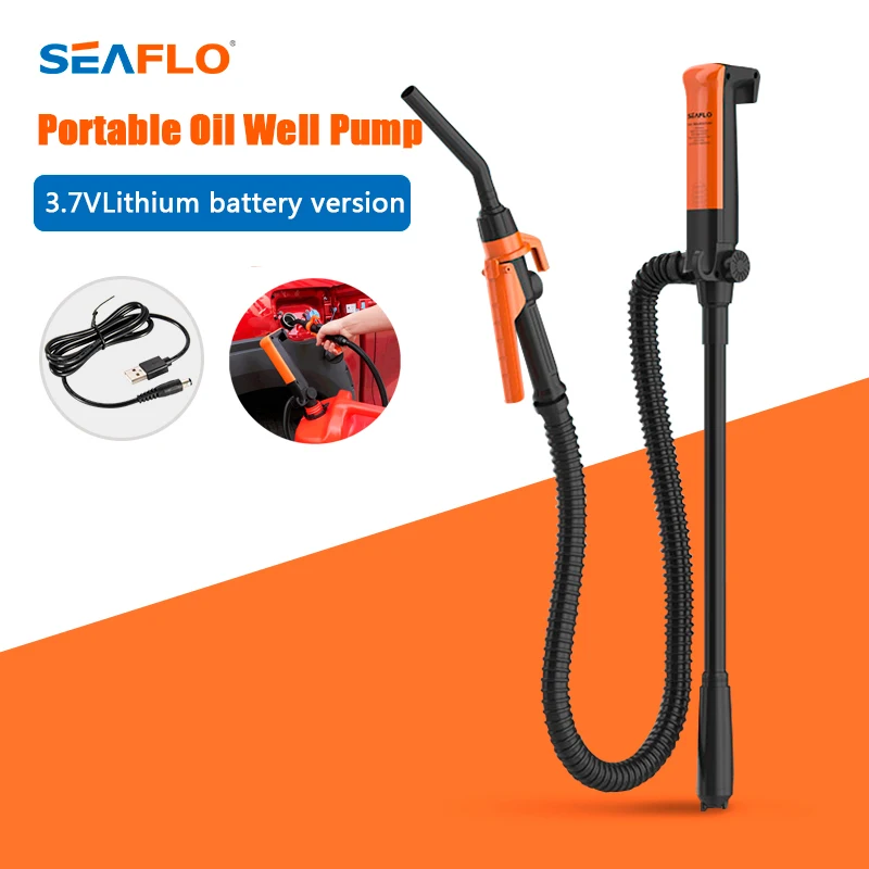 

SEAFLO Portable Oil Well Pump 3.7V Lithium Battery Version Explosion-Proof Motor Multi-Purpose Vertical Powered Fuel Transfer