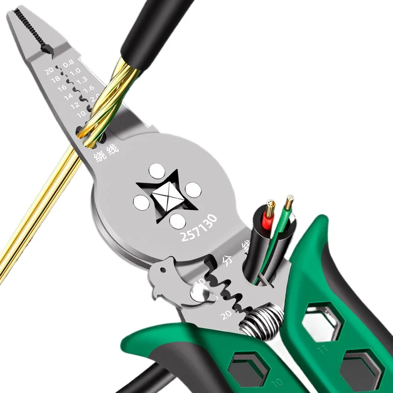 New Multi-Function Wire Crimper Stripper Cutter All-in-One Plier for Tube Terminal Ferrule Crimping Electrician Hand Tool