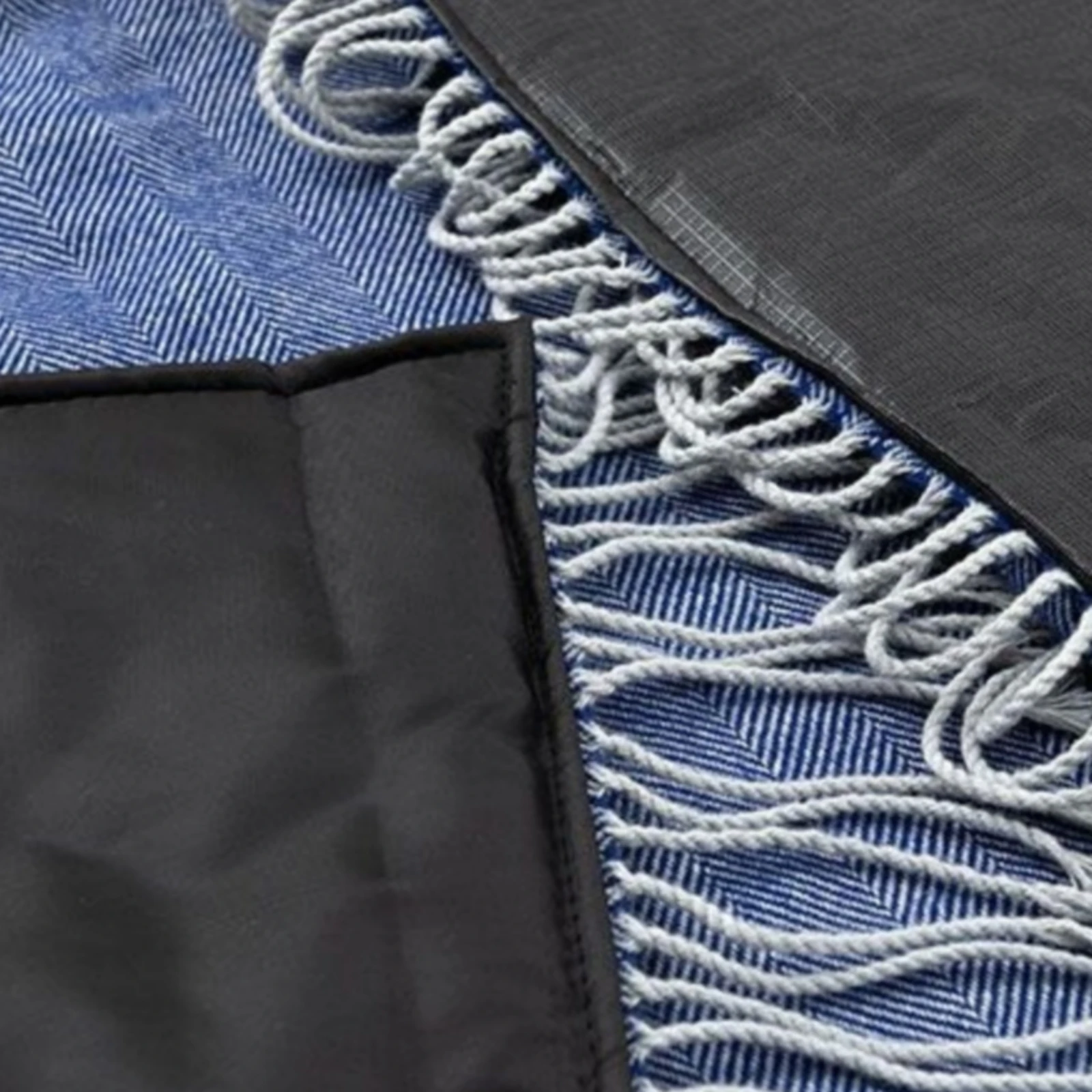 Picnic Blanket with Leather Carry Strap Portable Picnic Mat with Leather Straps Outdoor Blanket with Fringe Lightweight