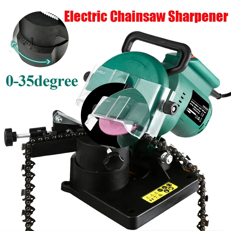 Electric Chain Saw Sharpener 220W Chain Grinder 100mm Machine for Grinding Chains Portable Electric Chainsaw Sharpener