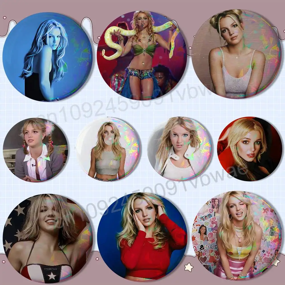 

Toxic B Pop Britney Spears Badges Badges On Backpack Jacket Cartoon Round Brooches Acrylic Button Pins Collection Gifts