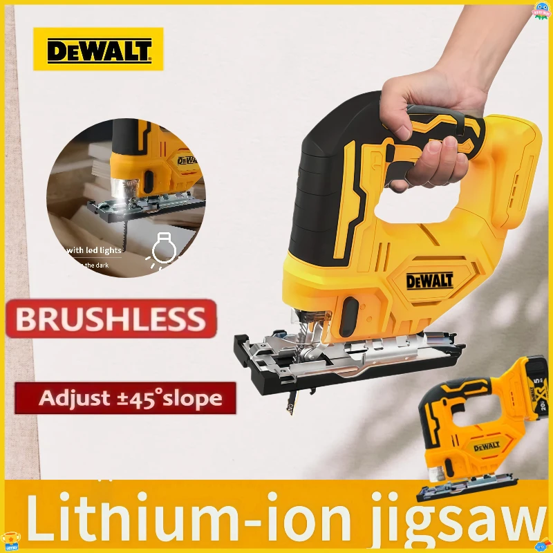 เลื่อยจิ๊กซอไร้สาย Dewalt 3000 รอบต่อนาที แบบไร้แปรงถ่าน 20V เครื่องมือไฟฟ้าอเนกประสงค์แบบพกพา ปรับได้ สำหรับงานไม้