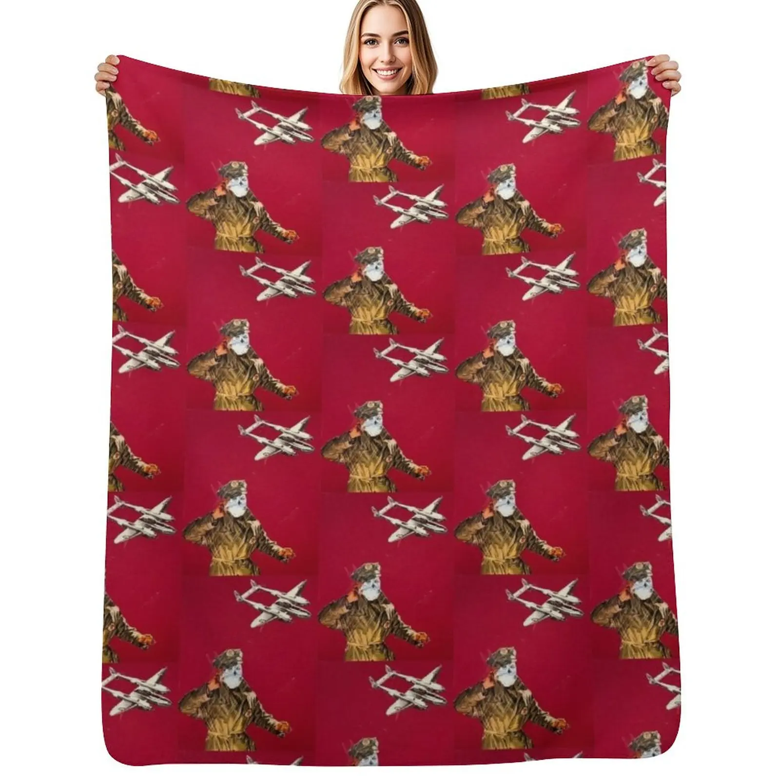 war bird Throw Blanket Lightweight Cozy Blanket for Bed Sofa