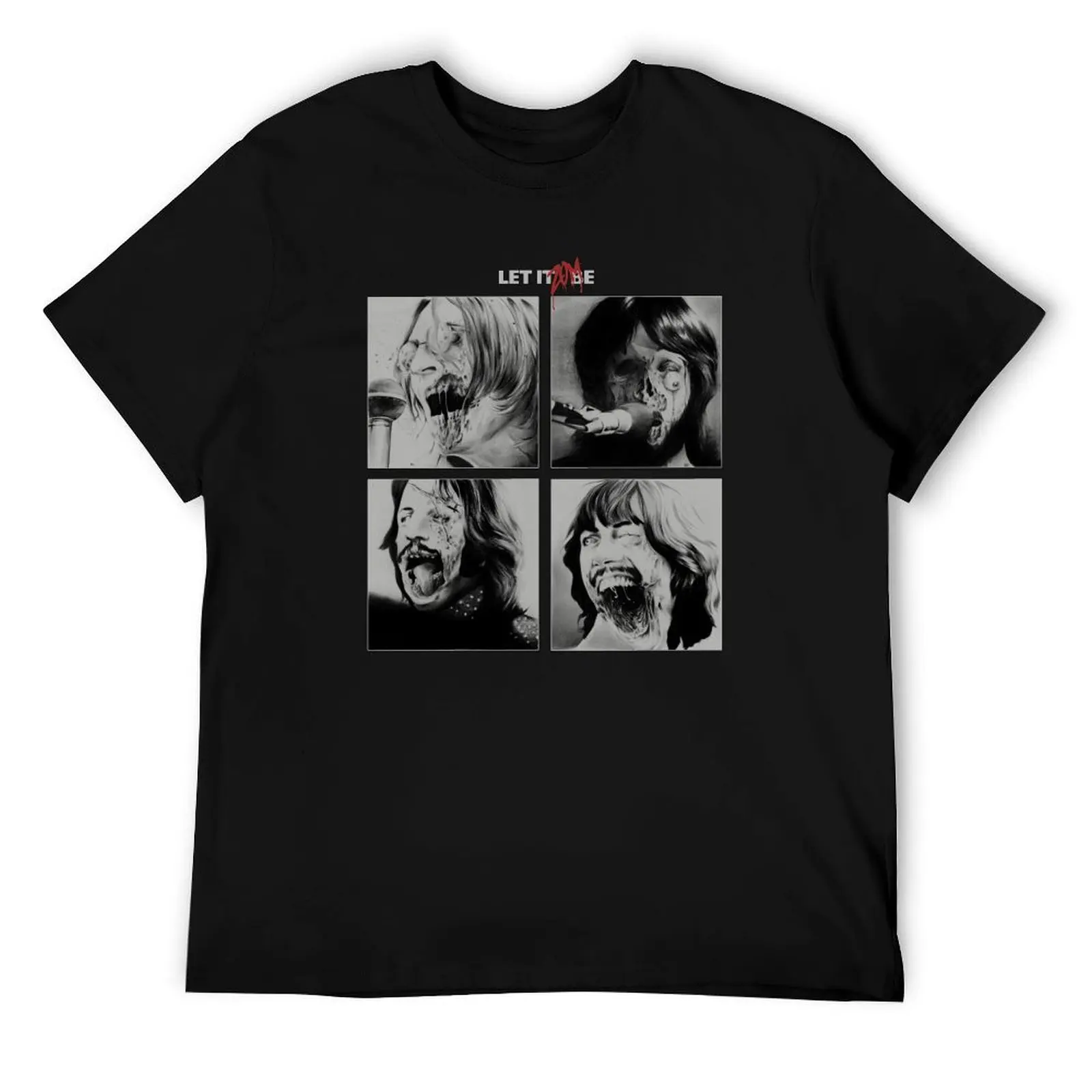 

Let it zombie T-Shirt men t shirt cotton 100% t shirts for man pack cotton graphic t shirts for man T-Shirt