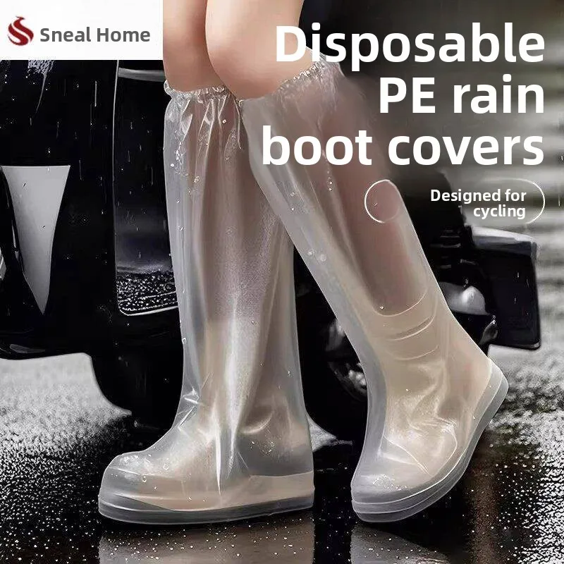 waterproof-portable-high-tube-shoe-covers-rain-boots-adult-sea-rush-sandproof-slip-resistant-for-rainy-days-one-time-use