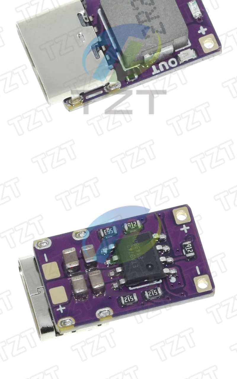 5V 2,4A Lithium-Batterie Lade- und Entlademodul Schnellladung 3,7V 4,2V 18650 Lithium-Batterie Boost-Leistungsmodul Typ-C – Detail 9