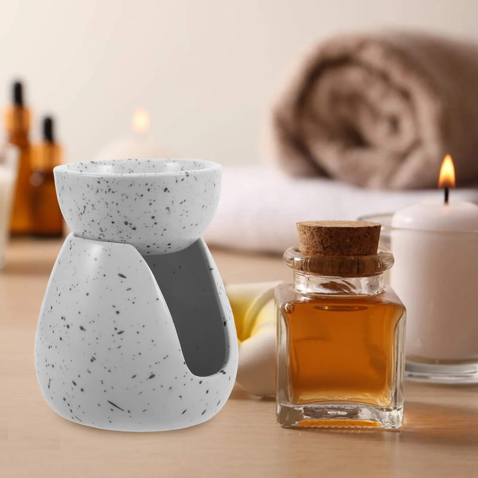 Ceramic Essential Oil Burner Nordic Design Detachable Aromatherapy Diffuser Home Decor Holder Tealight Burner Aroma