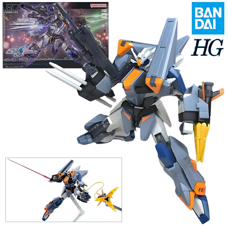 

Bandai В наличии HG 1/144 Оригинальная коробка DUEL BLITZ GUNDAM Aninm, полная фигурка в сборе, модель игрушки, подарки для детей, мобильный костюм