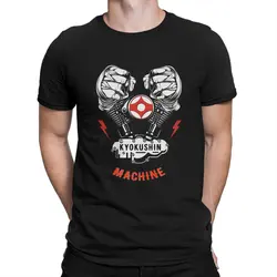 Machine T Shirt Men's  Pure Cotton Cool T-Shirts Round Collar Kyokushin Karate Game Tee Shirt Short Sleeve Clothing Birthday