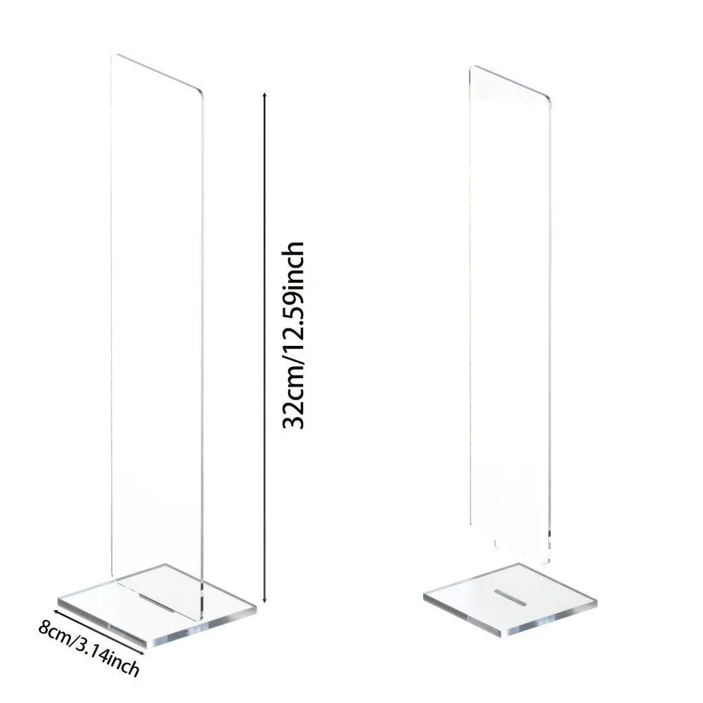 Acrylic Memo Message Board Detachable Vertical Sticky Note Holder Stand Clear Monitor Side Note Holder Home Office - view 6