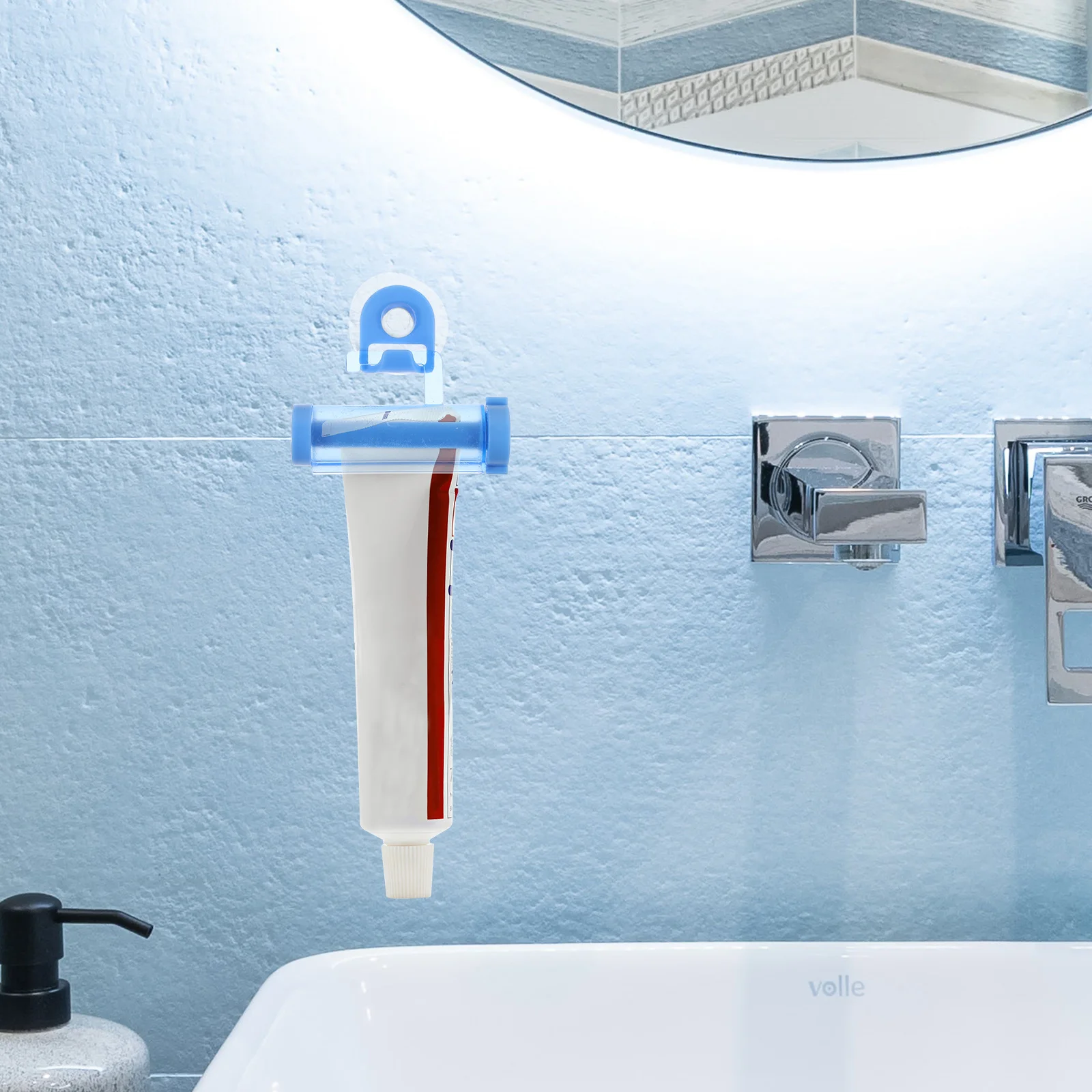 موزع عصارة معجون الأسنان للبالغين والأطفال أداة ضغط أنبوبية يدوية متعددة الأغراض قابلة لإعادة الاستخدام بثق بلاستيكي للوجه #4