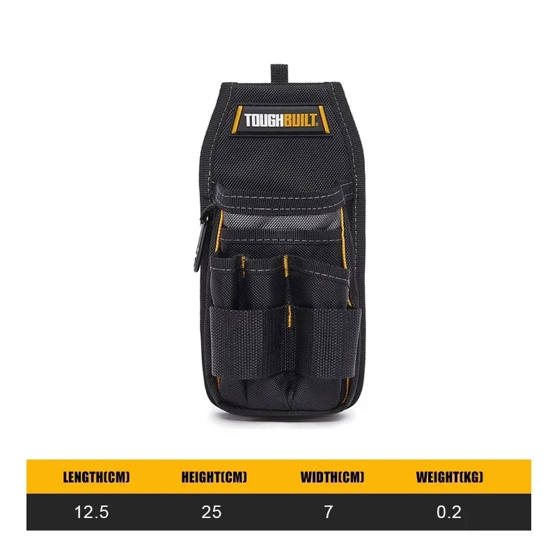 TOUGHBUILT TB-222 Multi Tool Belt Bag Durable Outdoor Hiking Waist Pack Accessories