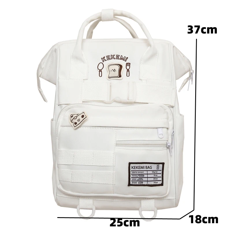 Imagem -06 - Mochila Kawaii Impermeável para Mulheres Bolsa Escolar para Menina Adolescente Mochila de Estudante Mochila Portátil Bagpack de Viagem Bonito