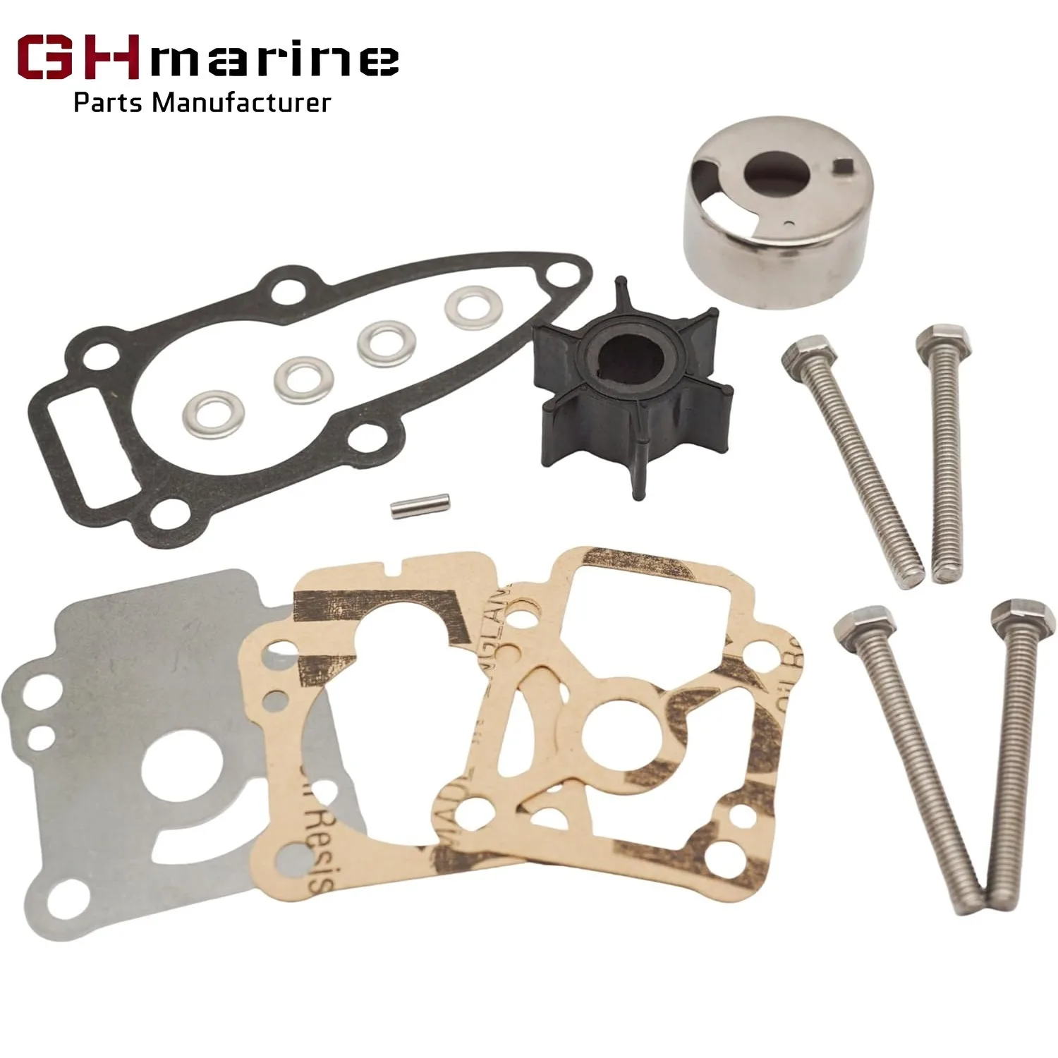 

3B2-87322 Replace Nissan Tohatsu 8HP 9.8HP NS9.8B NSF9.8A NSF9.8 Outboard Water Pump Impeller Service Kit 3B2873221M 803748Q01