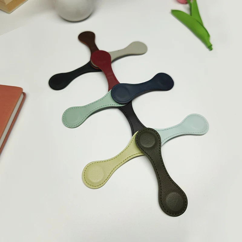 Магнитная кожаная закладка Crazy Horse Кожаная закладка Мощная магнитная закладка в стиле ретро Ins