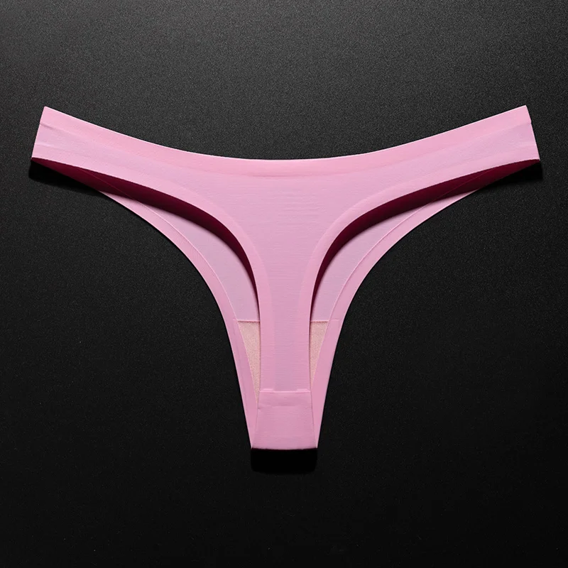 Eisseide Leoparden-Damenslips Sexy G-String Tanga Nahtlose Unterwäsche T-Back Bonbonfarben Mädchen-Slips Unterhosen Übergröße M-XXL