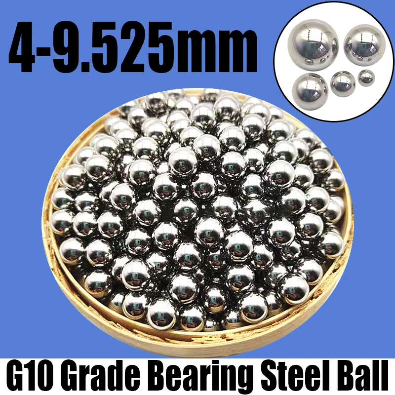 

20-100PCS G10 Grade Bearing Steel Ball High Precision Bearings Roller Beads Chromium Steel Ball For Slide Guide Dia 4mm-9.525mm