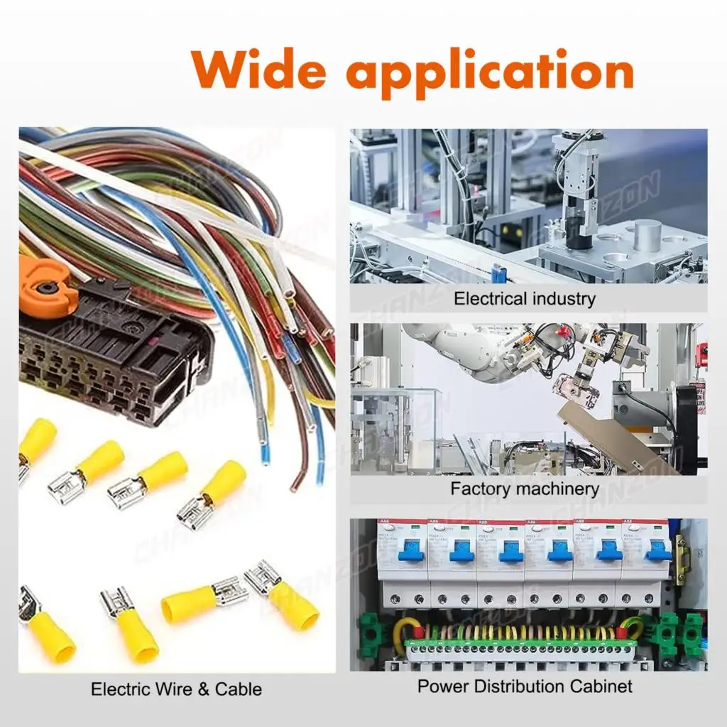 80/100PCS 4,8 Mm 6,3 Mm Isolierte Weibliche Spaten Crimp Draht Anschlüsse Solderless Verdrahtung Elektrische Kabel Terminals rot Blau Gelb – Detail 6