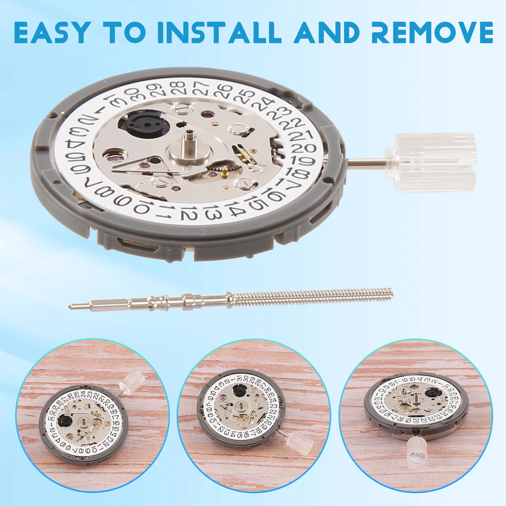 Eco-Friendly-NH35 NH35A Movement High Accuracy Mechanical Watch Movement Date At 3 Datewheel 24 Jewels Automatic Self-Winding