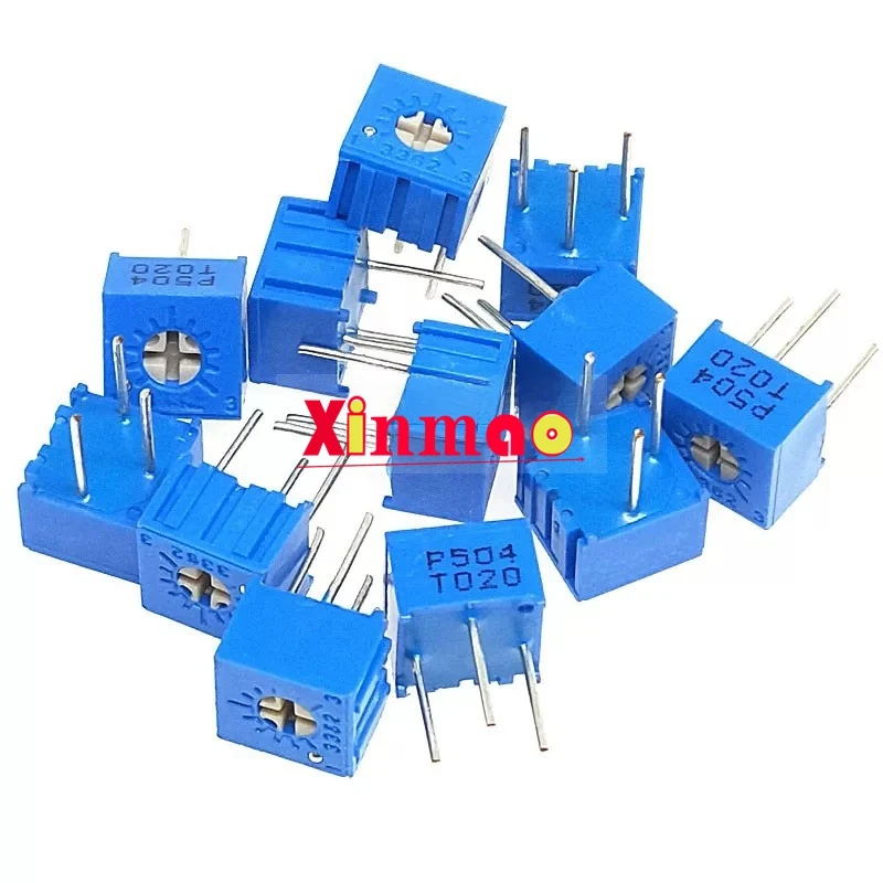10PCS 3362P single turn potentiometer top adjustable 1K2K5K10K20K50K100K500K 103 102 104