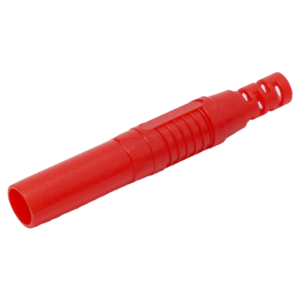 Pack of 2 Insulated 4mm Male Banana Connectors DIY Style for Electrical Test Equipment with Flame Retardant Features