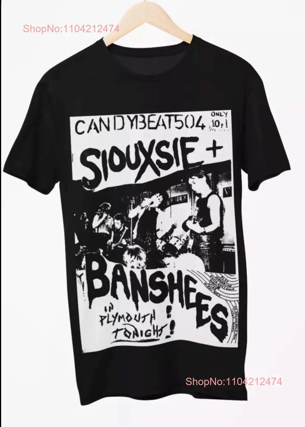 SIOUXSIE THE BANSHEES black or white cotton T shirt up to 5XL long or short sleeves