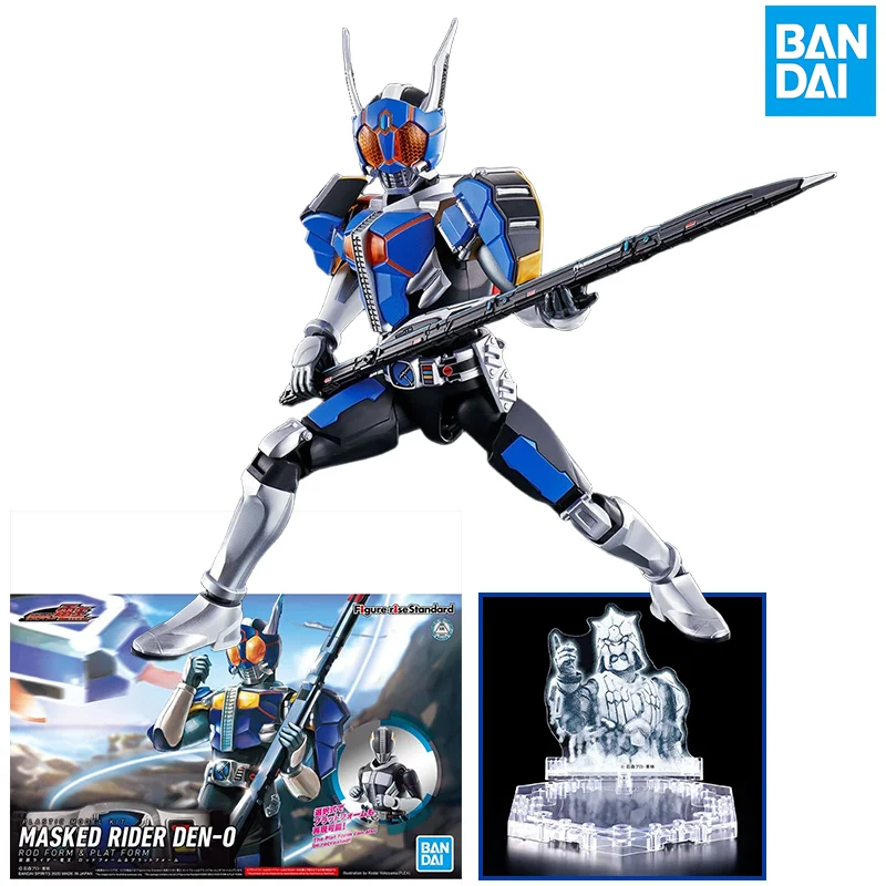 

Bandai FRS Kamen Rider Den-O Saint Rod Form Plastic Model Kit Articulated Action Figures Toys Collectible Gifts for Children