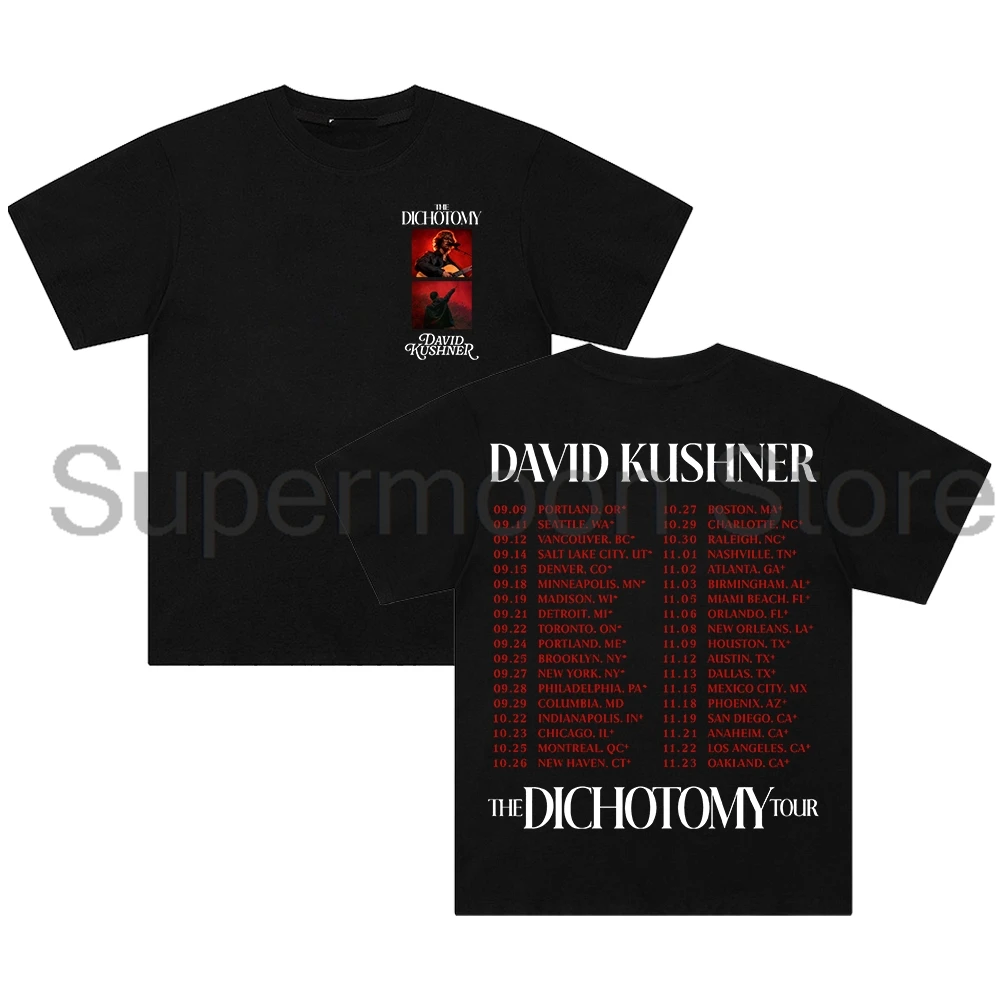 David Kushner The Dichotomy Tour 2024 T-shirt Crewneck Short Sleeve Cotton Tee Women Men Streetwear Hip Hop Clothes