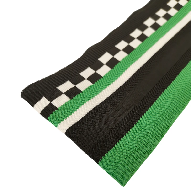 JIETAI-Square Jacquard Rib Fabric for Sewing,DIY Cloth Accessories,Waistband, Knitted Imitation Nylon Tissu, Quilting, Cuff
