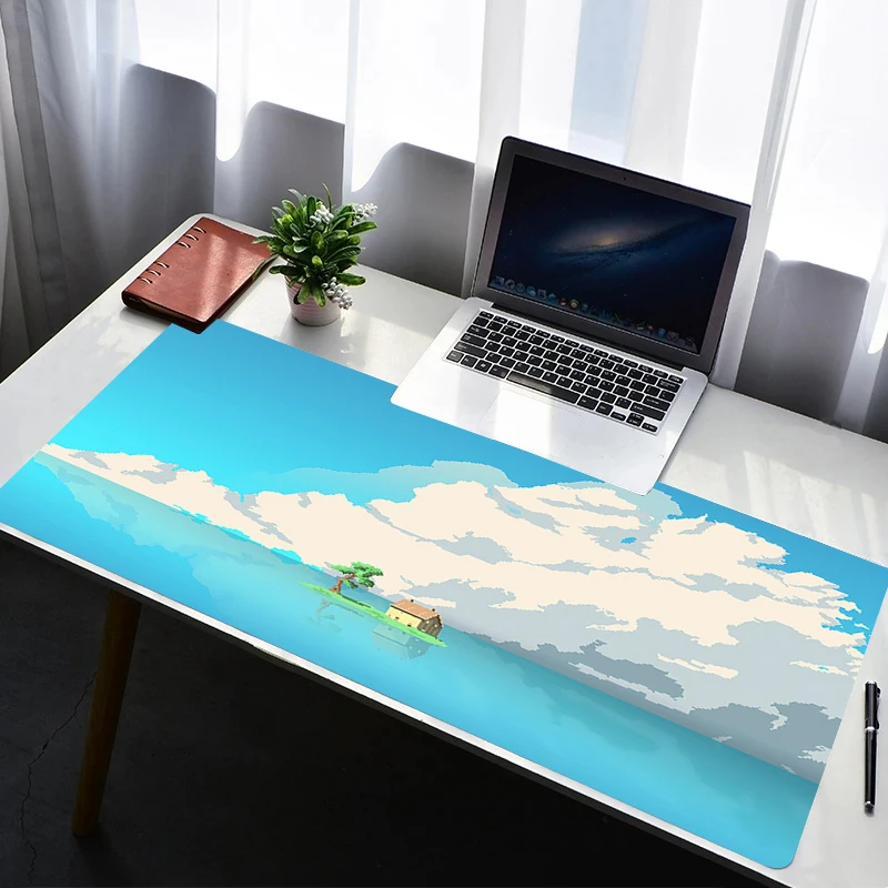 Mouse Pad PC Non Slip Rubber Cartoon Mousepad Laptop Gamer Cabinet Keyboard Pad Office Computer Gaming Desk Pixel Art Mouse Mat