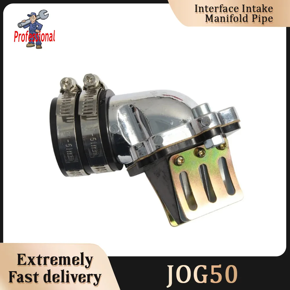 

35mm Carburetor Interface Intake Manifold Pipe Reed Valve For PWK PE BWS100 Yamaha JOG50 JOG90 50cc 90cc 2 Stroke Scooter 1E40QM