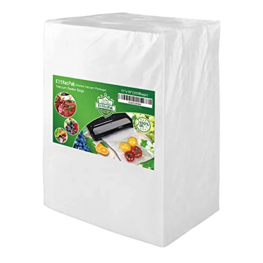 

200 Gallon11X16 Vacuum Food Sealer Bags with BPA Free and Heavy DutyCommercial Grade Vacuum Sealer Freezer Bags Compatible with