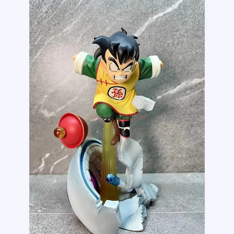 25cm Dragon Ball Anime Figure Son Gohan Action Figures Jumping Cabin Gohan Figurine Model Statue Doll Collection Decor Toys Gift