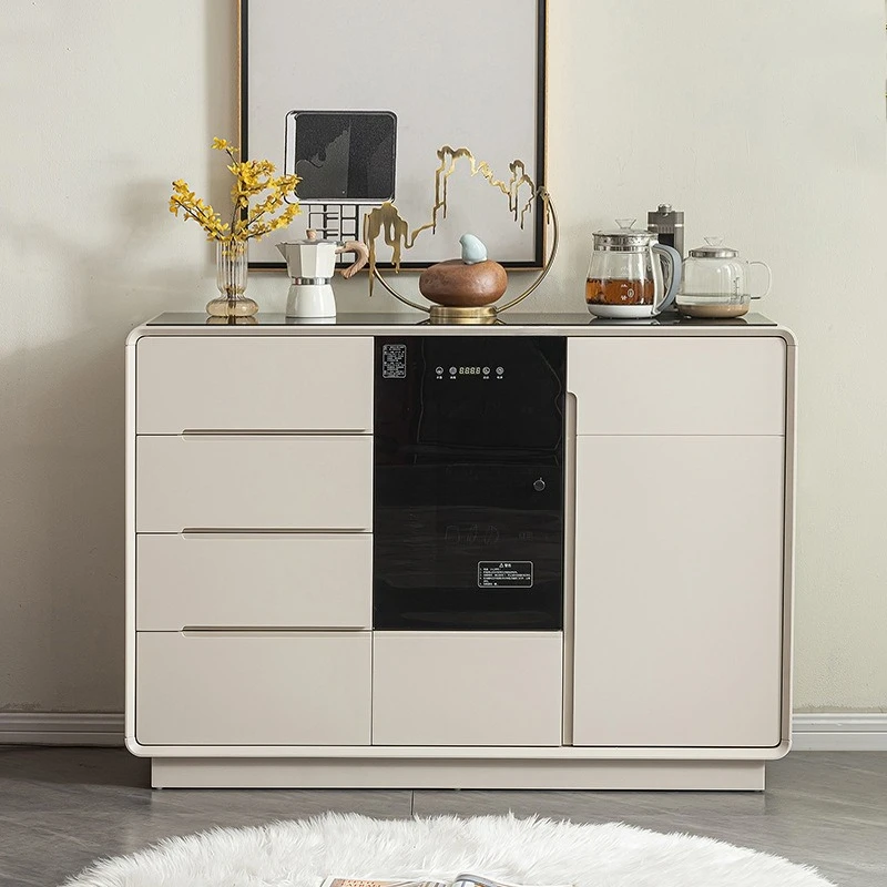 

Tea bar machine household automatic integrated cabinet dining side cabinet solid wood living room intelligent locker drink