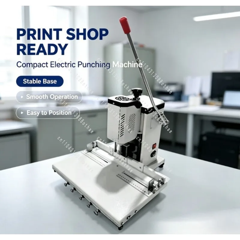 For Office/Accounting/Graphic Shops/Files Continuous Punching Machine with Mobile Platform, Multi-Hole Driller